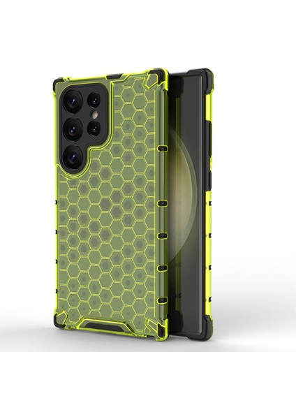 Samsung Galaxy S25 Ultra Pc+Tpu Telefon Kılıfı Petek Şekli (Yurt Dışından)