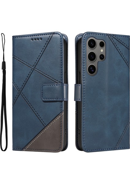 Samsung Galaxy S25 Ultra Deri Cüzdan Telefon Kılıfı Bilek Askılı (Yurt Dışından)