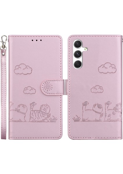 Samsung Galaxy S25 Plus Rfıd Engelleme Tpu+Pu Deri Telefon Kapağı (Yurt Dışından)