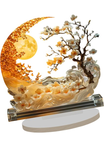 Akrilik Ay Dekorasyonu 2d Üstü Süsleme Ev Için (Yurt Dışından) fiyatları