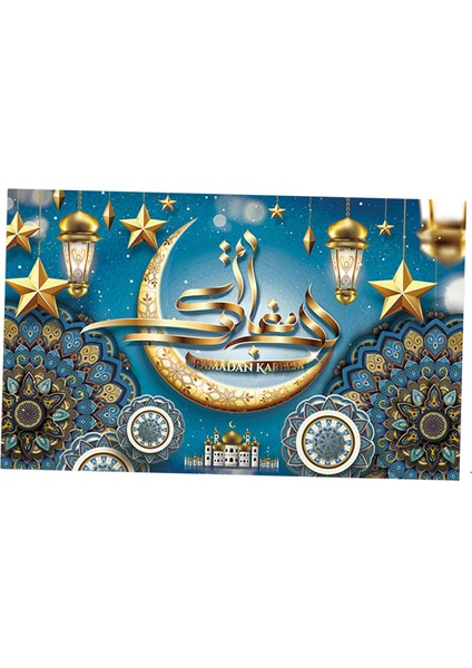 Mü Dekorasyonu, Büyük Süsleme Eid Mubarak Banner'ı Mavi Için (Yurt Dışından) fırsatları