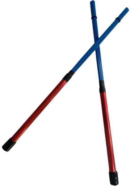 Drum Çubukları Rahat Kulplu Caz Halk Öğrencileri Için 40 cm Uzunlukta Çocuklar Kırmızı Mavi (Yurt Dışından)