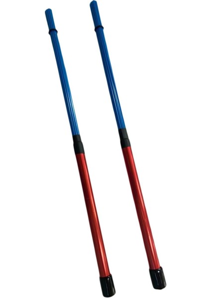 Drum Çubukları Rahat Kulplu Caz Halk Öğrencileri Için 40 cm Uzunlukta Çocuklar Kırmızı Mavi (Yurt Dışından)
