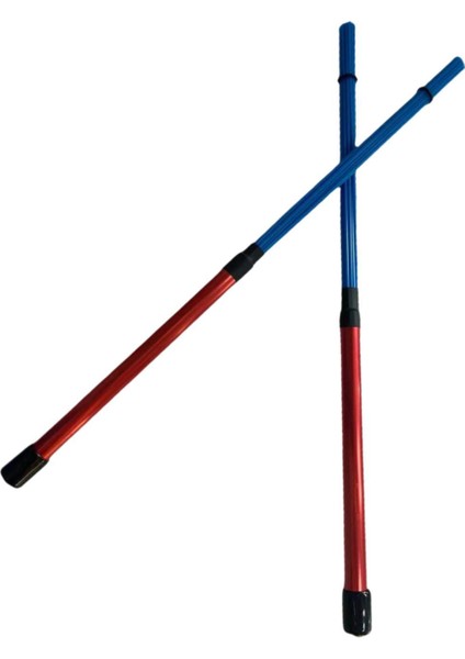 Drum Çubukları Rahat Kulplu Caz Halk Öğrencileri Için 40 cm Uzunlukta Çocuklar Kırmızı Mavi (Yurt Dışından)