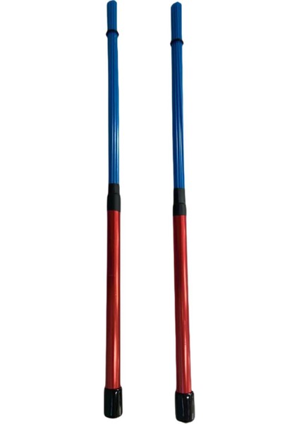 Drum Çubukları Rahat Kulplu Caz Halk Öğrencileri Için 40 cm Uzunlukta Çocuklar Kırmızı Mavi (Yurt Dışından)