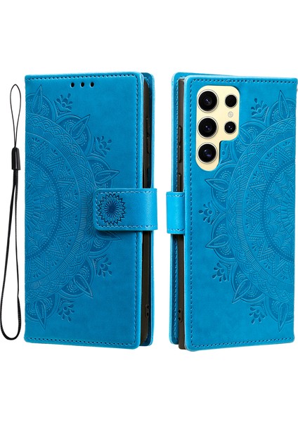 Samsung Galaxy S25 Ultra Pu Deri Cüzdan Standlı Telefon Kapağı (Yurt Dışından)