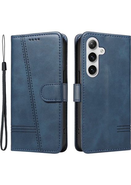 Samsung Galaxy S25 Plus / S24 Plus Deri Kılıf Cüzdan Telefon Kapağı (Yurt Dışından)