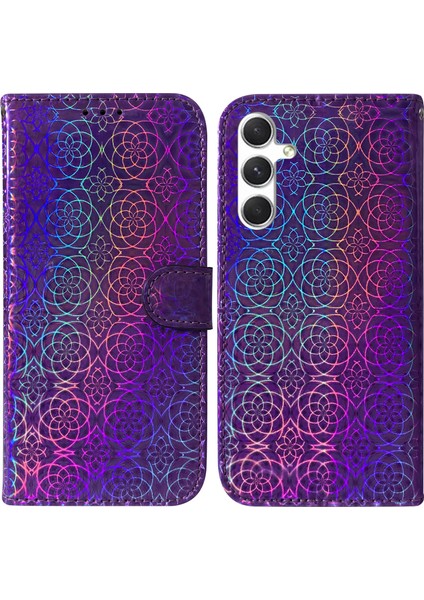 Samsung Galaxy S25 Plus Standlı Kılıf Deri Telefon Kapağı (Yurt Dışından)