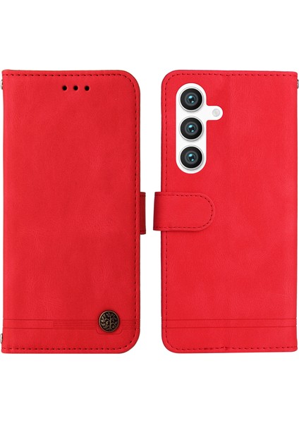 Samsung Galaxy S25 Plus Cüzdan Ten-Dokunmatik Deri Telefon Kılıfı (Yurt Dışından)