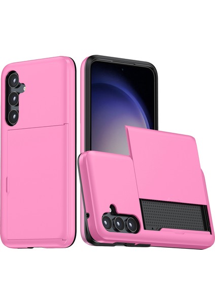 Samsung Galaxy S25 Tpu + Pc Telefon Arka Kapaklı Kart Tutuculu (Yurt Dışından)