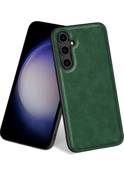 Samsung Galaxy S25 Plus Retro Deri Kaplamalı Pc+Tpu Telefon Kılıfı (Yurt Dışından)
