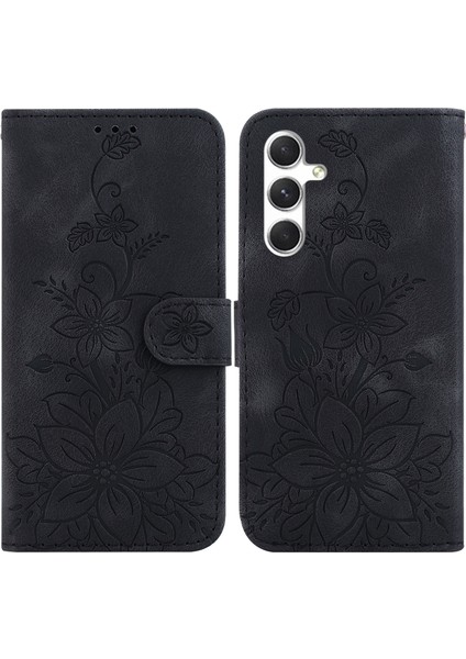 Samsung Galaxy S25 Plus Standlı Lily Deri Telefon Kılıfı (Yurt Dışından)