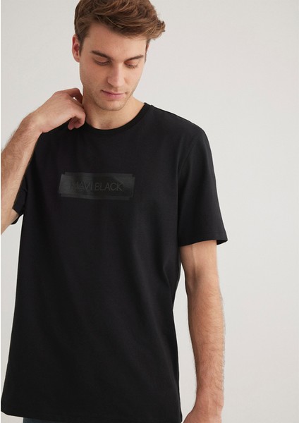 Mavi Black Baskılı Siyah Tişört 0612528-900