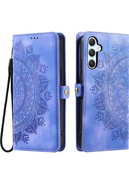 Samsung Galaxy S25 Plus Skin Feel Cüzdan Deri Telefon Kılıfı (Yurt Dışından)