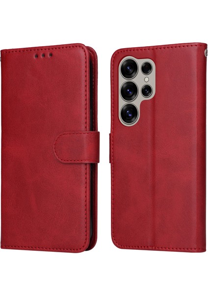Samsung Galaxy S25 Ultra Cüzdan Pu Deri Folyo Flip Telefon Kapağı (Yurt Dışından)