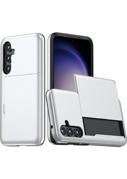 Samsung Galaxy S25 Tpu + Pc Telefon Arka Kapaklı Kart Tutuculu (Yurt Dışından)