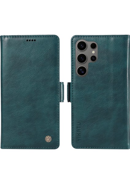 Samsung Galaxy S25 Ultra Litchi Dokulu Pu Deri Telefon Kılıfı (Yurt Dışından)