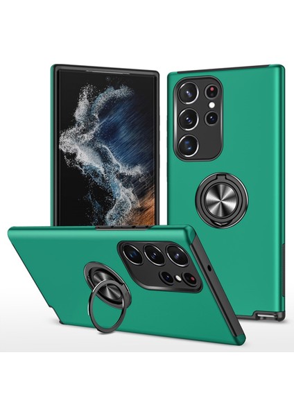 Samsung Galaxy S25 Ultra Pc+Tpu Telefon Kılıfı ve Dönebilen Halka Tutucu (Yurt Dışından)