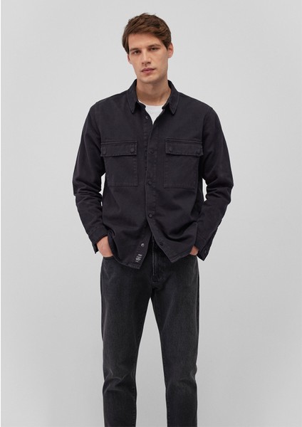 Erkek Logan Siyah Utility Jean Gömlek 0210774-85822