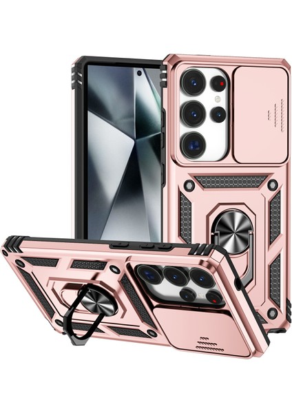 Samsung Galaxy S25 Ultra Pc + Tpu Telefon Kapak Lensi Üstün Koruma Çubuğu (Yurt Dışından)