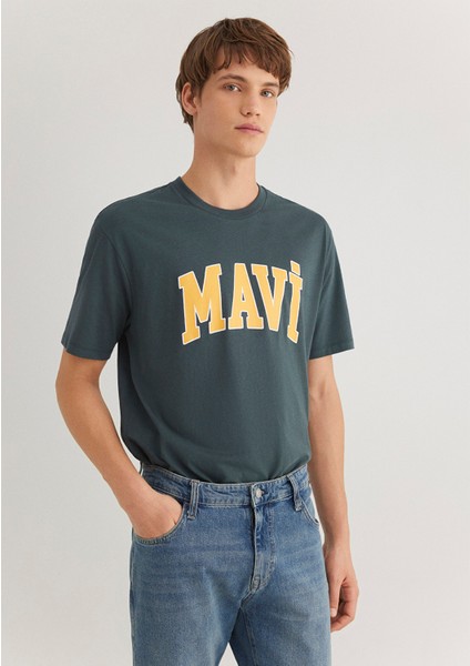 Mavi Logo Baskılı Yeşil Tişört 0611711-71598 modelleri