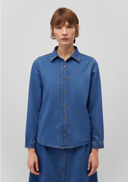 Lacivert Denim Gömlek 1210959-85481 modelleri