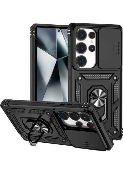 Samsung Galaxy S25 Ultra Pc + Tpu Telefon Kapak Lensi Üstün Koruma Çubuğu (Yurt Dışından)