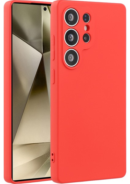 Samsung Galaxy S25 Ultra Tpu Arka Yumuşak Çizilmez Fiber Astar Telefon Kapağı (Yurt Dışından)