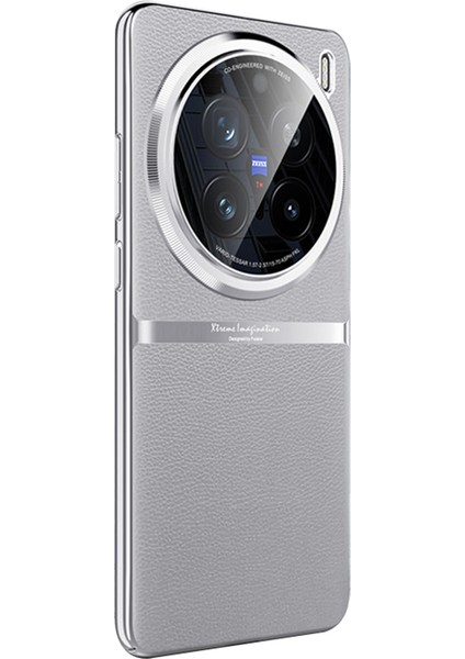 Vivo X200 Pro 5g Pu Deri + Akrilik + Pc Darbeye Dayanıklı Telefon Kapağı (Yurt Dışından)