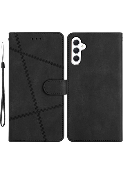 Samsung Galaxy S25 Plus Crazy Horse Doku Pu Deri Cüzdan Standlı Telefon Kapağı (Yurt Dışından)