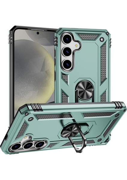 Samsung Galaxy S25 Plus Pc+Tpu Telefon Kılıfı ve Döner Halkalı Kickstand (Yurt Dışından)