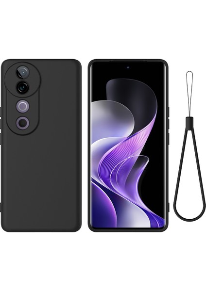 Vivo V40 5g Askılı Sıvı Silikon Cep Telefonu Kılıfı (Yurt Dışından)