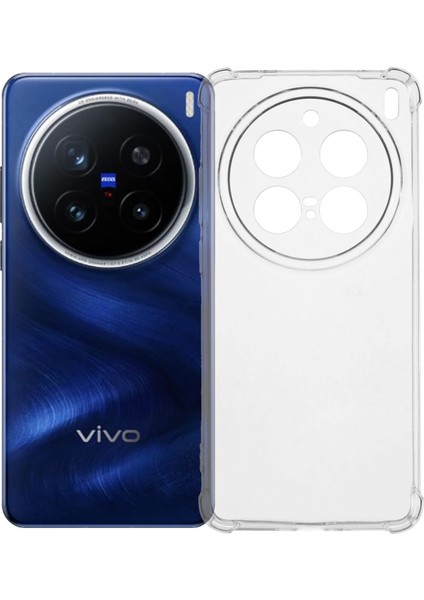 Vivo X200 Pro 5g Telefon Kılıfı Takviyeli Dört Köşe Anti-Drop Şeffaf Tpu Kapak (Yurt Dışından)