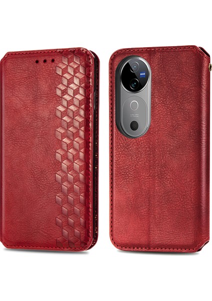 Vivo V40 5g Pu Deri Cüzdan Telefon Kılıfı (Yurt Dışından)