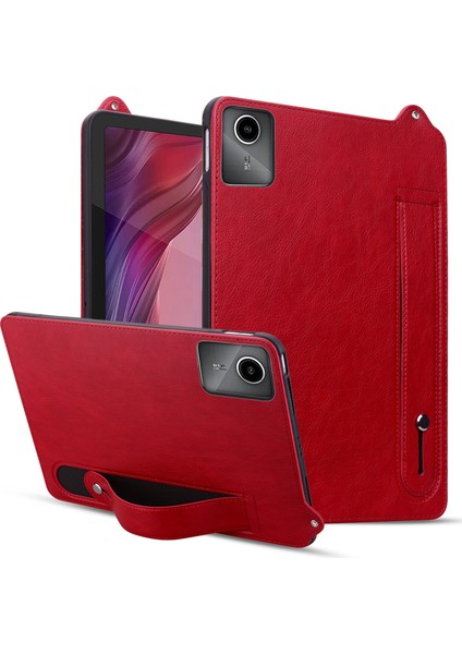 Lenovo Tab M11 / Tab K11 El Kayışı Kickstand Deri Tablet Kapağı (Yurt Dışından)