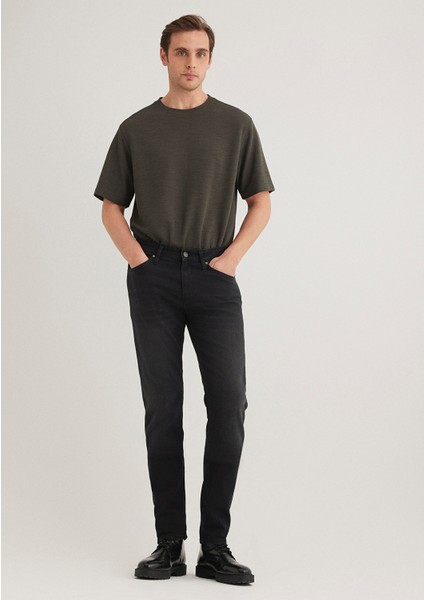 Erkek Jake Koyu Gri Mavi Premium Jean Pantolon 0042218775