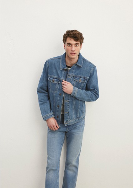 Drake 90lar Indigo Mavisi Jean Ceket 010143-28013