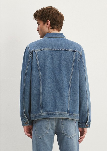 Drake 90lar Indigo Mavisi Jean Ceket 010143-28013