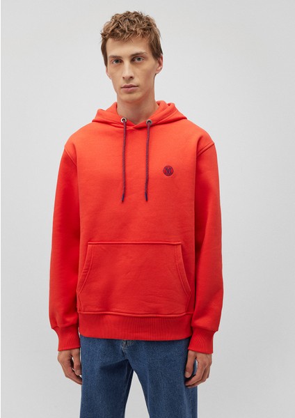 Mavi Logo Nakışlı Kapüşonlu Turuncu Sweatshirt 065809-70481