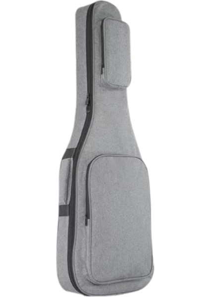 Ön Cepli Gitar Konser Çantası, Ayarlanabilir Omuz Kayışları ile Dirençli Gri (Yurt Dışından)