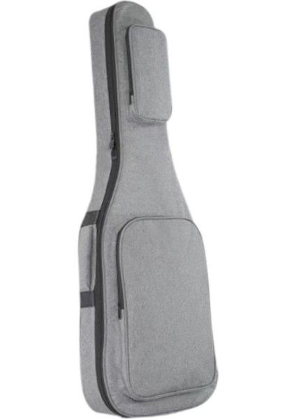Ön Cepli Gitar Konser Çantası, Ayarlanabilir Omuz Kayışları ile Dirençli Gri (Yurt Dışından) modelleri