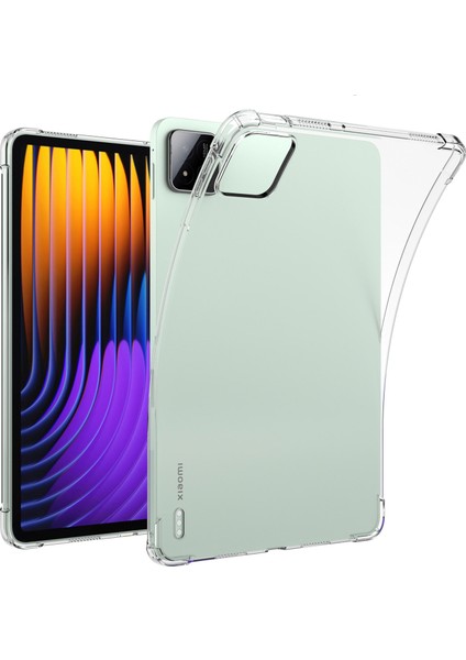 Xiaomi Pad 7 Pro / Pad 7 Dört Köşe Darbeye Dayanıklı Şeffaf Tablet Tpu Kapak (Yurt Dışından)