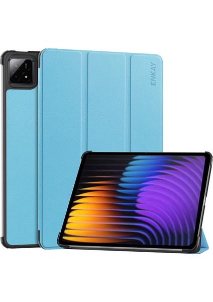 Xiaomi Pad 7 Pro / Xiaomi Pad 7 Üç Katlı Stand Kapağı Pu Deri + Pc Tablet Kılıfı (Yurt Dışından)