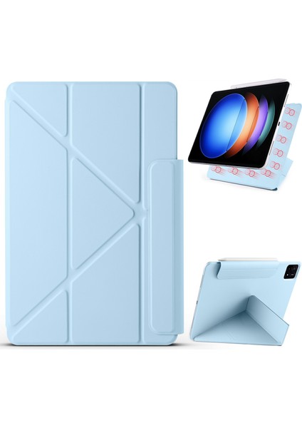 Xiaomi Pad 6s Pro 12.4 Kılıf Pc + Pu Deri Origami Standı Manyetik Tablet Kapağı (Yurt Dışından)