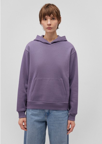 Kapüşonlu Mor Basic Sweatshirt 167299-70608