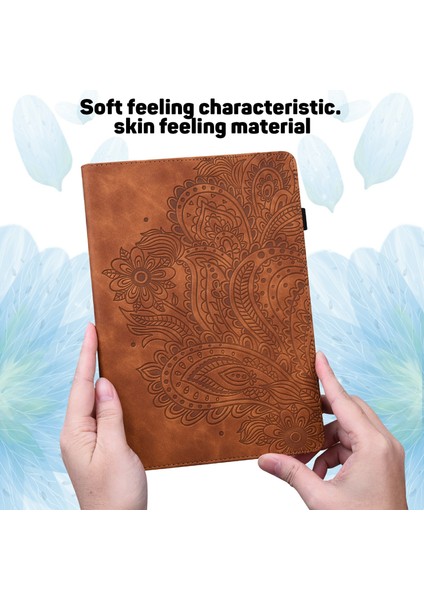 Xiaomi Pad 7 Pro / Pad 7 Tavuskuşu Çiçek Desenli Kart Tutucu Deri Tablet Kapağı (Yurt Dışından)