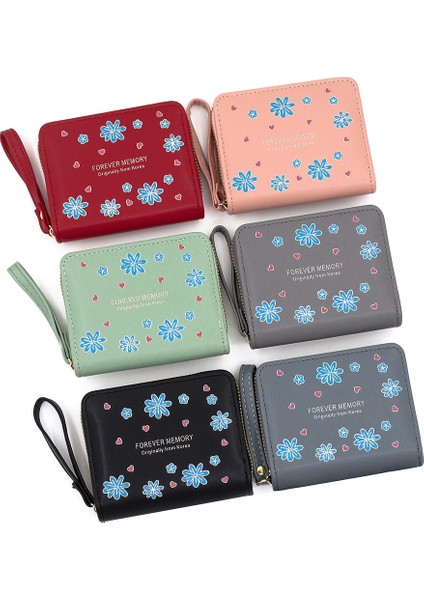 Kızlar Fermuarlı Çanta Günlük Depolama Kartı Tutucu Para Cüzdanı Kadın Kısa Elli Cüzdanı (Yurt Dışından) modelleri