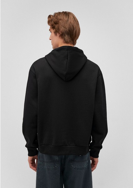 Jeans Baskılı Siyah Sweatshirt 0S10201-900