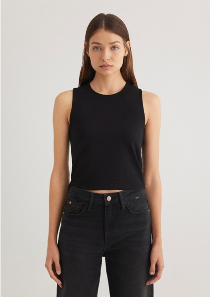 Siyah Halter Yaka Top 1612991-900 modelleri