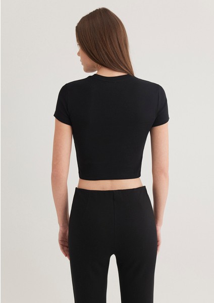 Siyah Basic Tişört 1600814-900 indirimleri